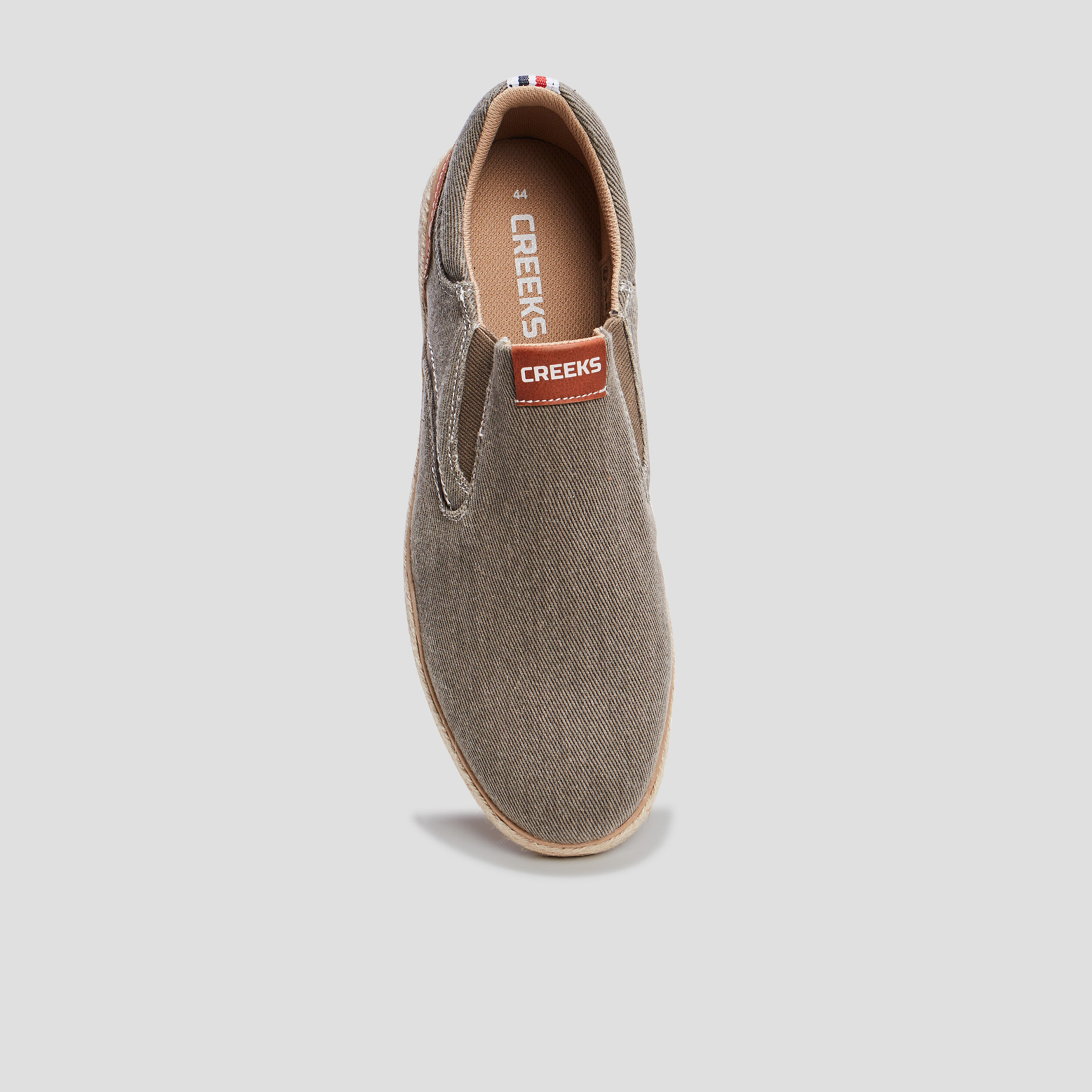 Loafers emboîtants Creeks vert kaki homme | La Halle