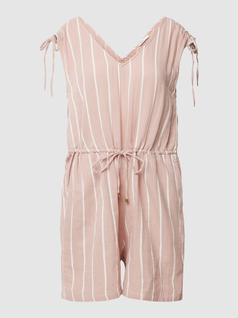 Playsuit aus Baumwolle mit Allover-Muster Modell 'NORA' in altrosa