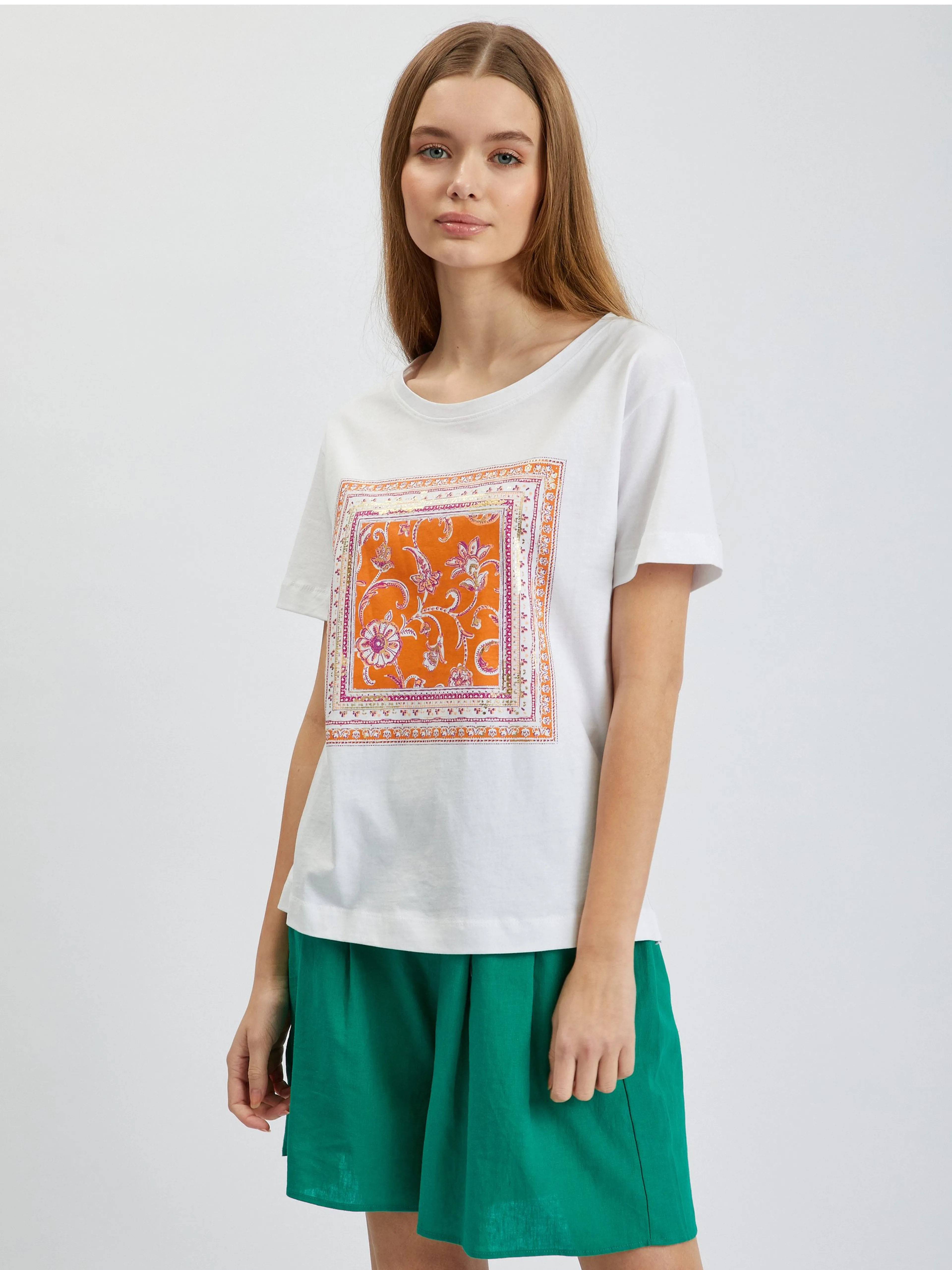 Weißes Damen-T-Shirt ORSAY