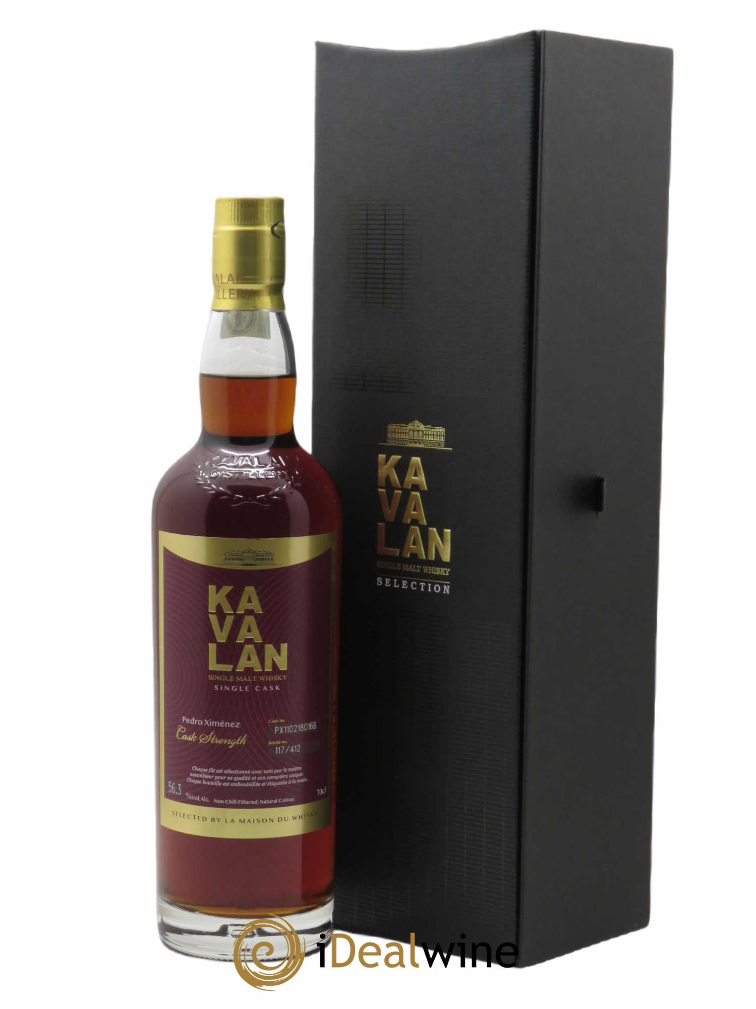 Whisky Kavalan 11 ans Pedro Ximenez Sherry Cask Antipodes (70cl) 2011 - Lot de 1 Bouteille