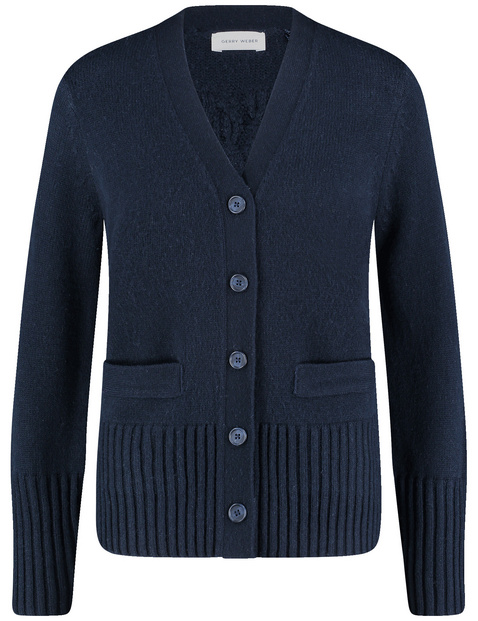Strickjacke mit Wollanteil