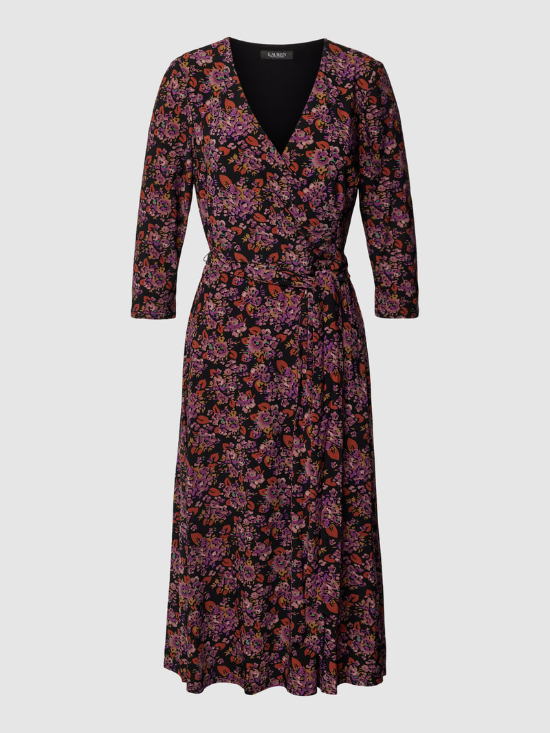 Kleid mit Allover-Muster Modell 'CARLYNA' in lila