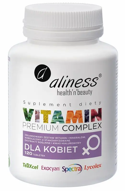 Aliness Vitamin Premium Complex, set vitamina i minerala za žene, tablete