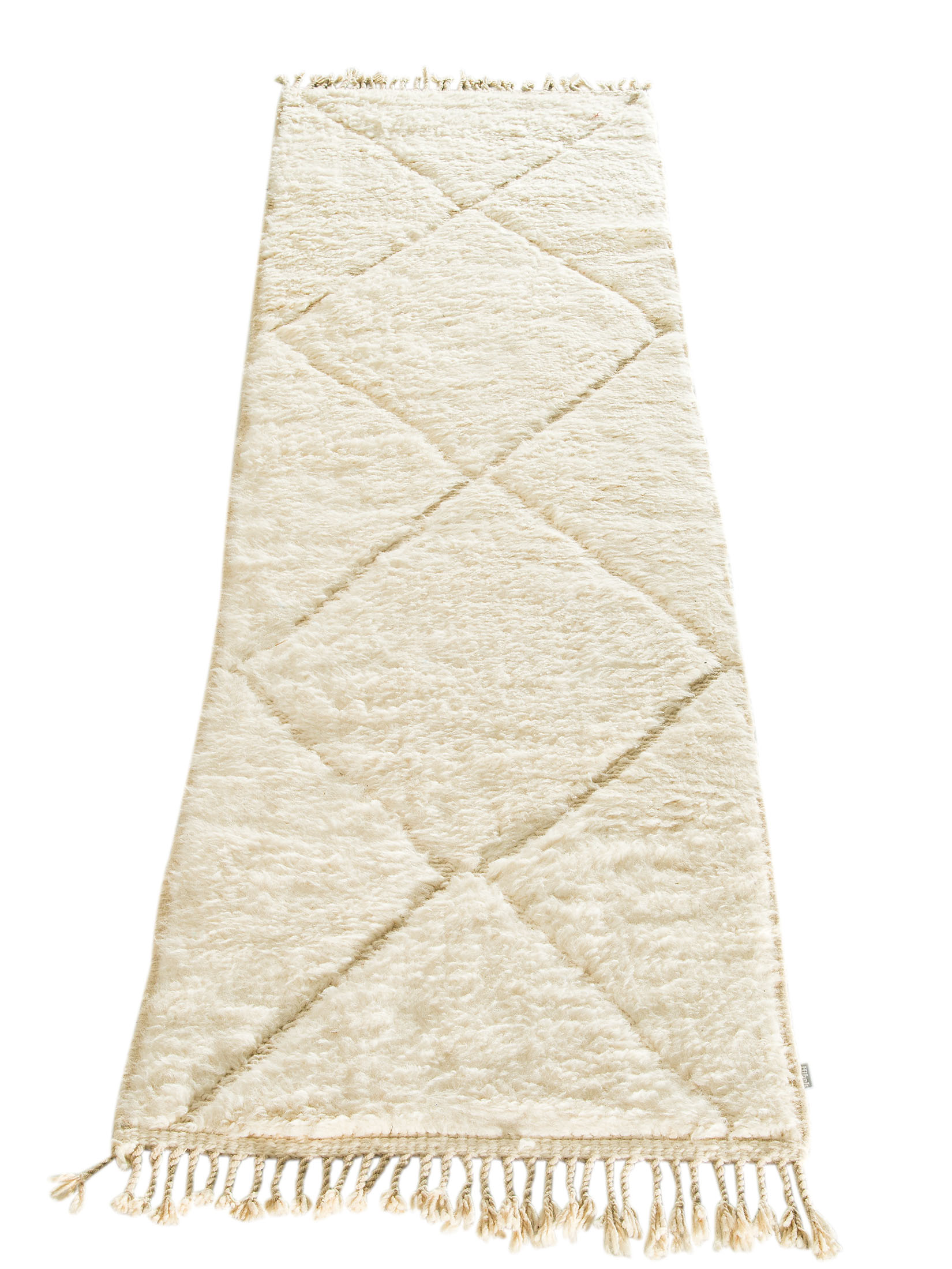 Beni Ourain ca. 82 x 328 cm, Unikat / Einzelstück