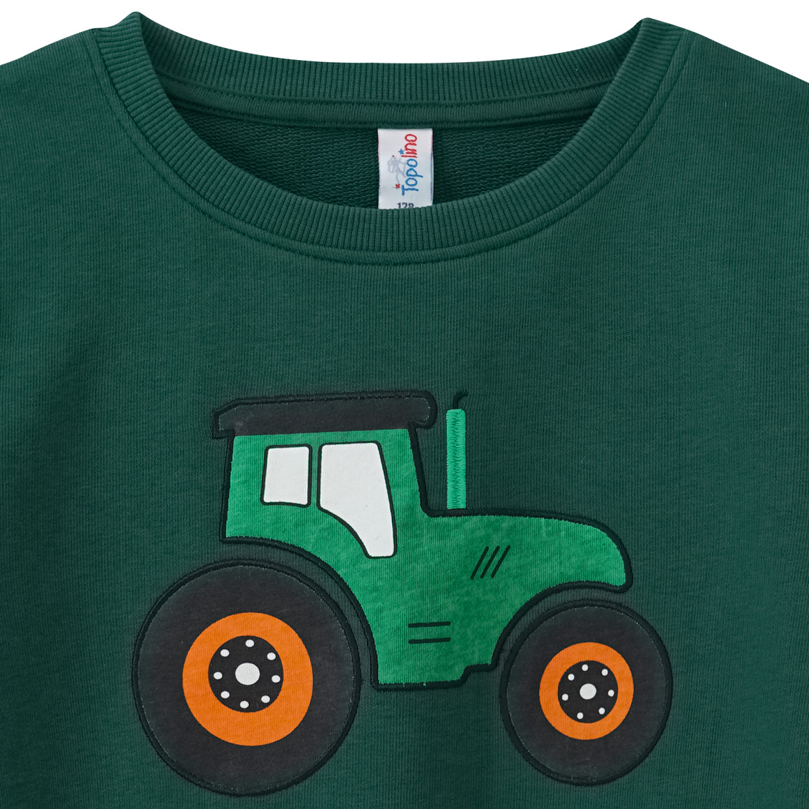 Kinder Sweatshirt mit Trecker-Applikation
