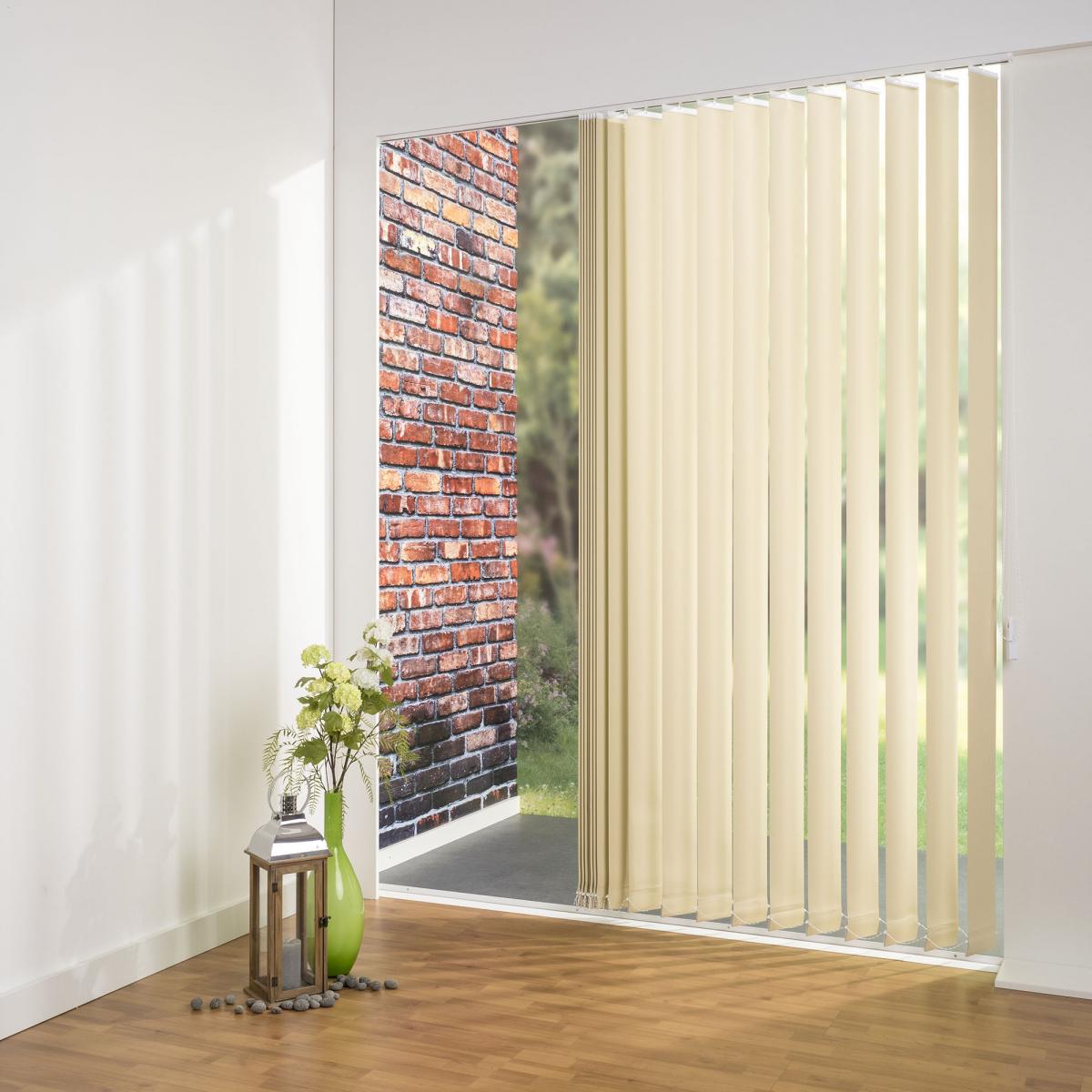 Bella Casa Vertikalanlage Maß, 127 mm Lamelle, 150 x 180 cm, hellgelb