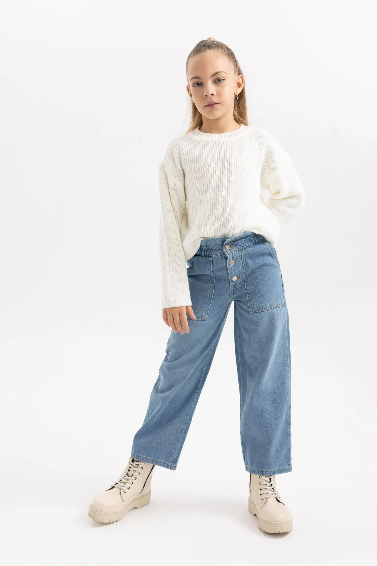 DeFacto  Weit geschnittene Jeanshose für Mädchen