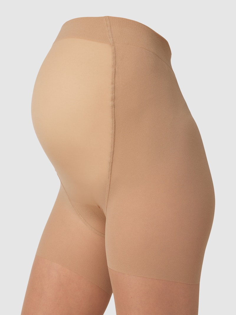 Umstands-Strumpfhose mit Ziernähten Modell 'SABRINA' in schwarz
