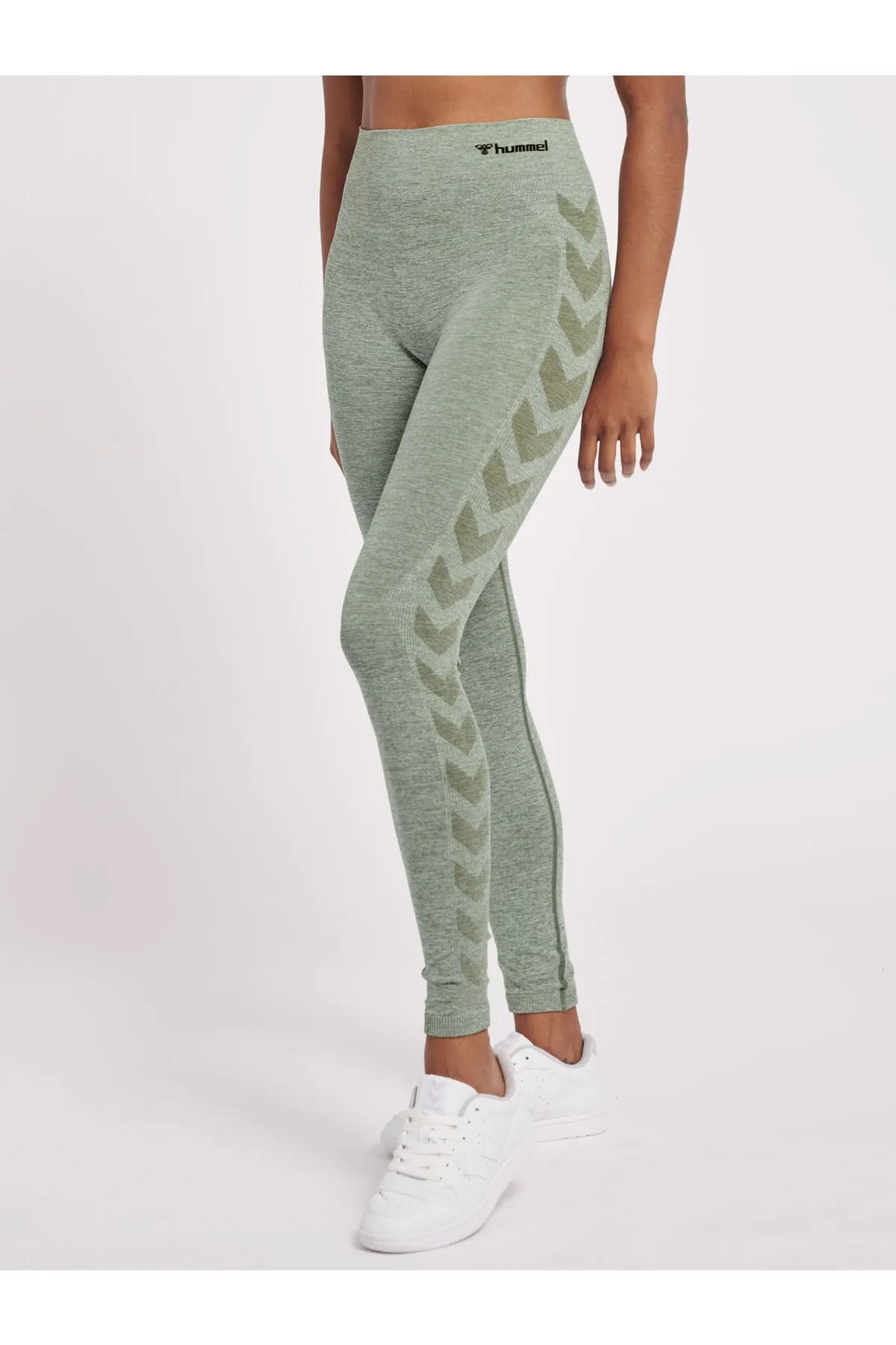 hummel  Sport-Leggings - Grün - Mittlerer Bund