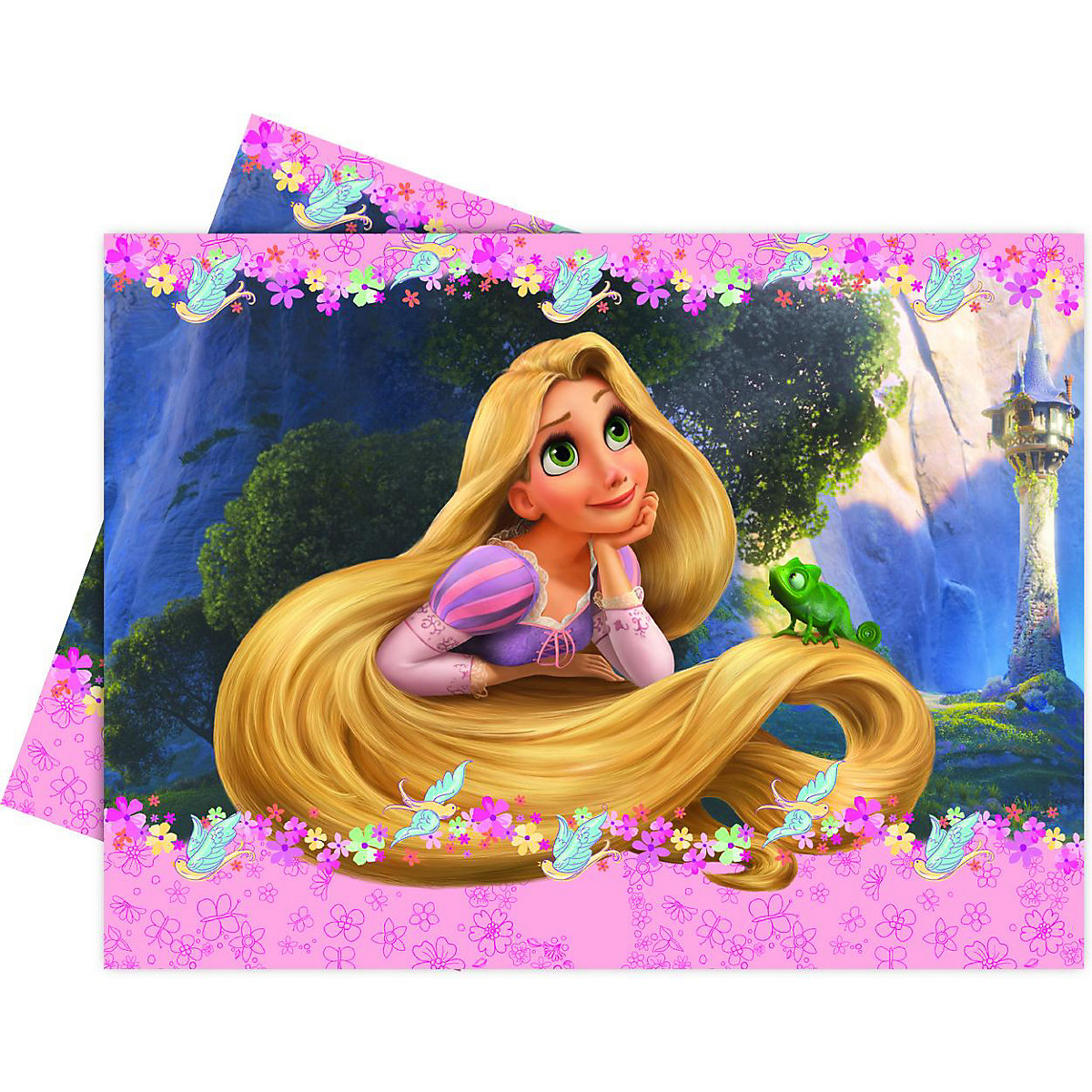 Party-Tischdecke   Rapunzel, Kunststoff, 120 x 180 cm