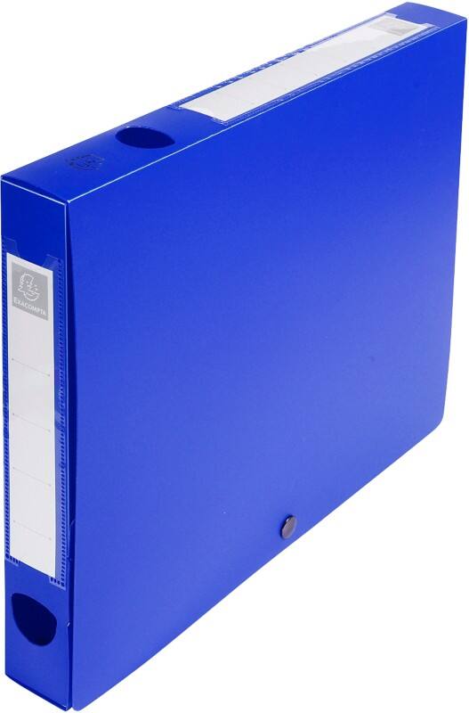 Exacompta Archivschachteln 54632E DIN A4 Blau Polypropylen 2,5 x 24 x 3,3 cm 10 Stück