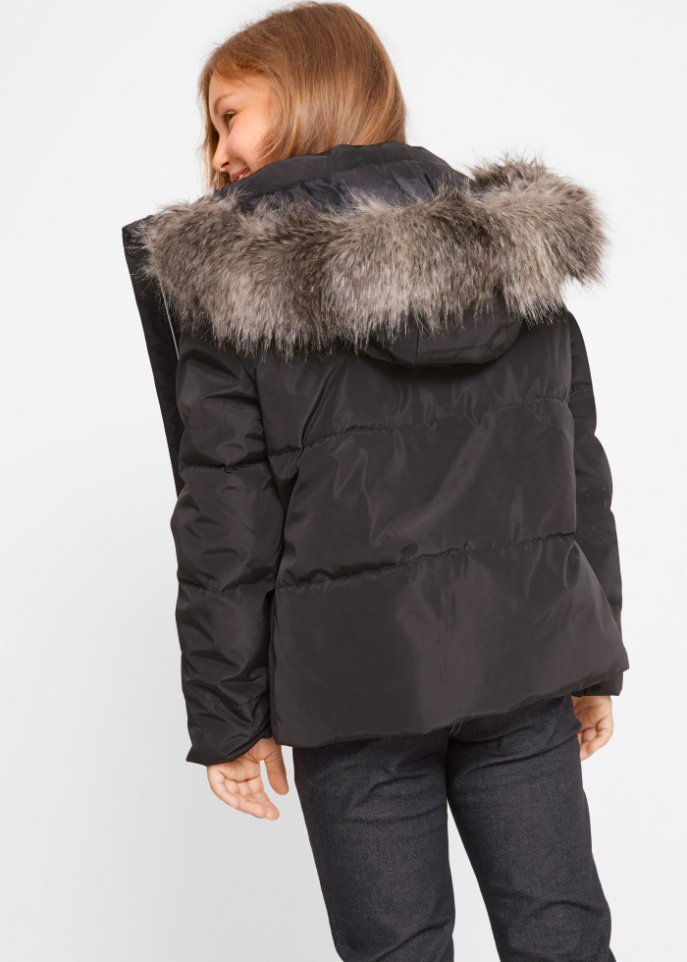 Mädchen Steppjacke mit Kapuze