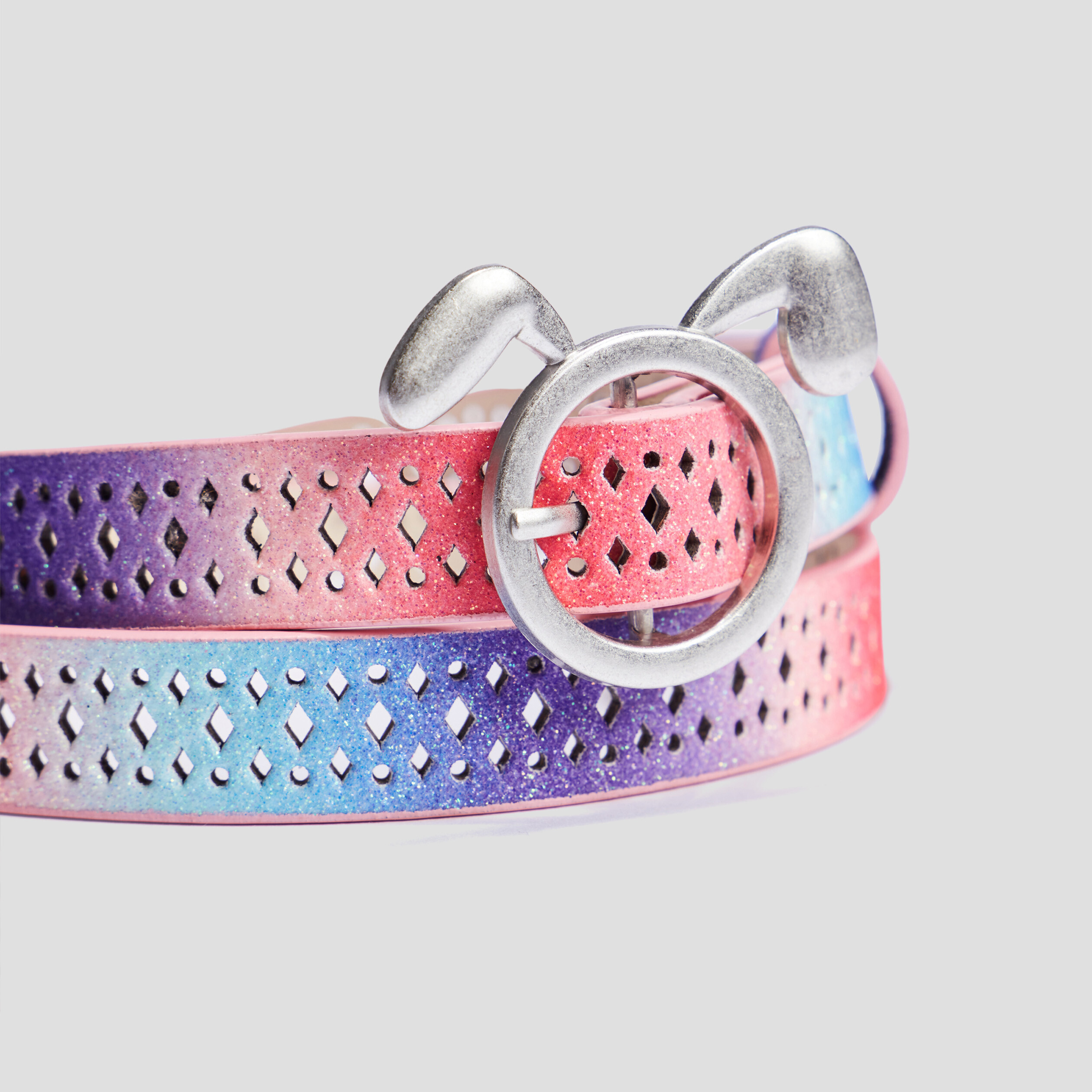 Ceinture perforée multicolore fille | La Halle