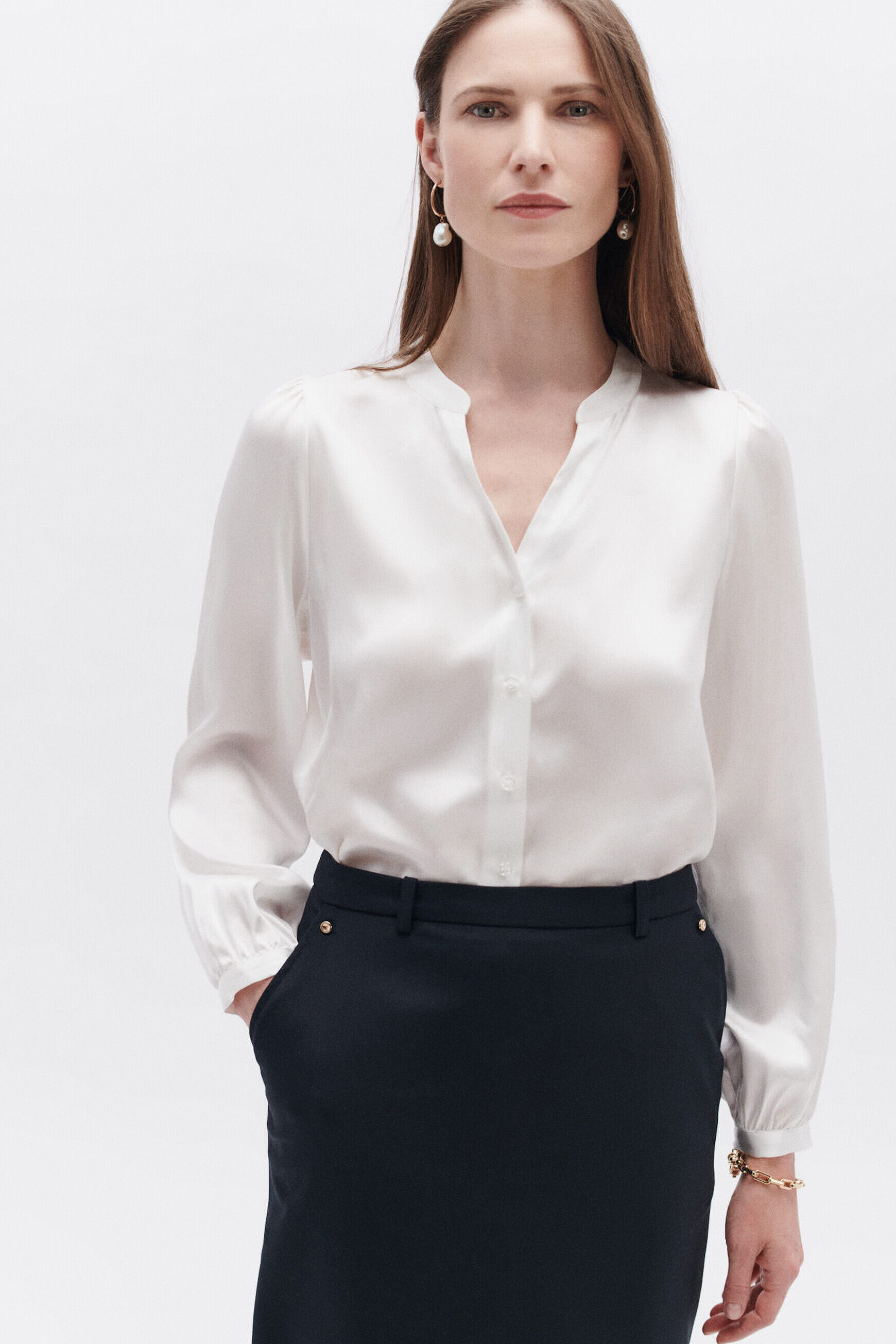 Chemise dixon1 ivoire femme