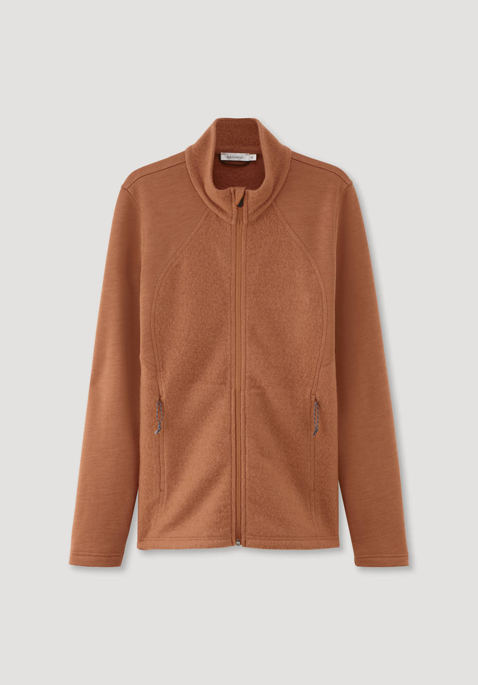 Leichte Wollfleece-Jacke aus reiner Bio-Merinowolle