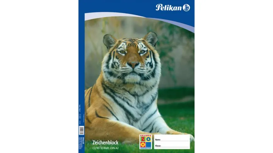 Pelikan Zeichenblock A2 sortiert 10 Blatt 100g/qm