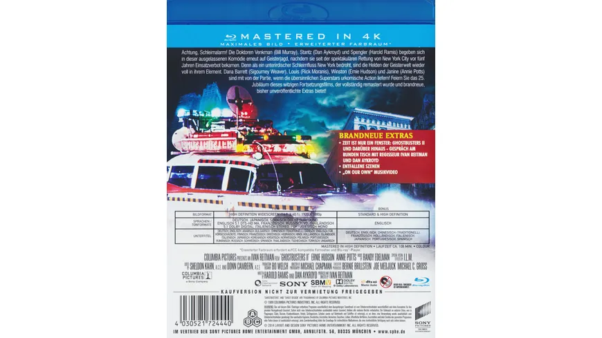 Ghostbusters 2 - Sie sind zurück  (Mastered in 4K)