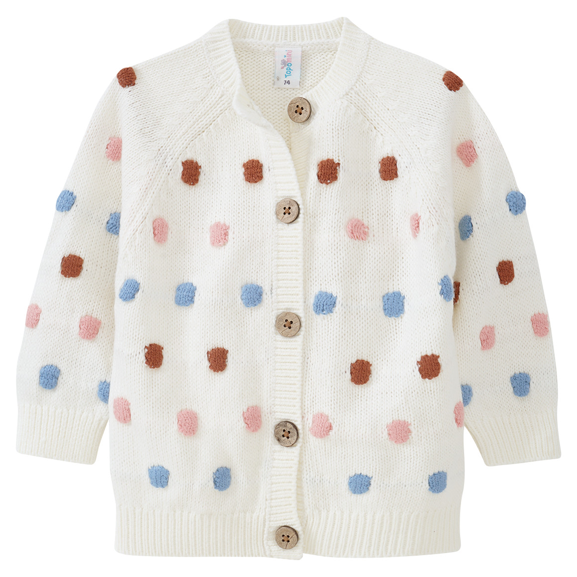 Baby Strickjacke mit Punkten
