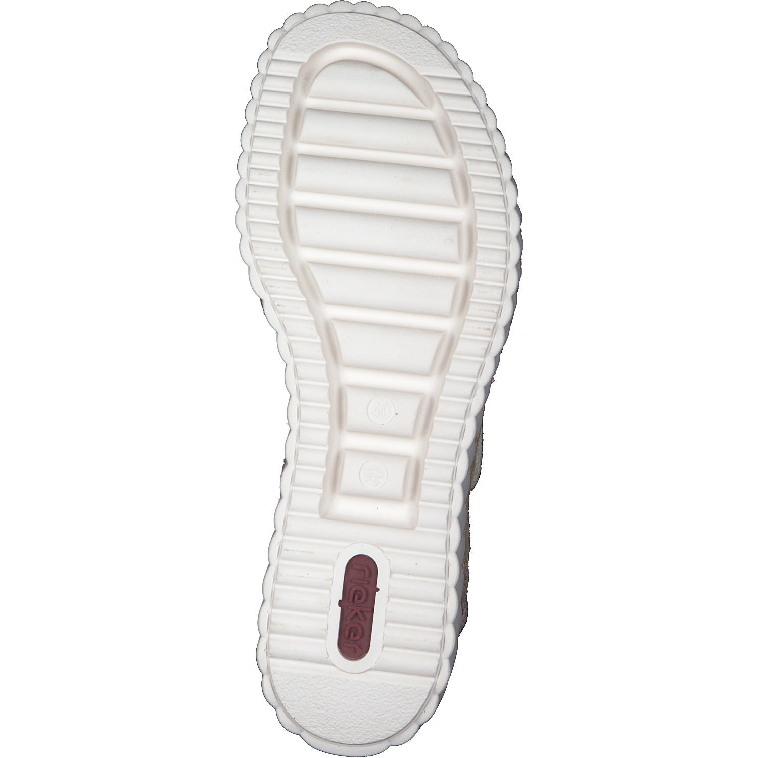 Rieker 69157, Plateau-Sandaletten, Damen, Beige