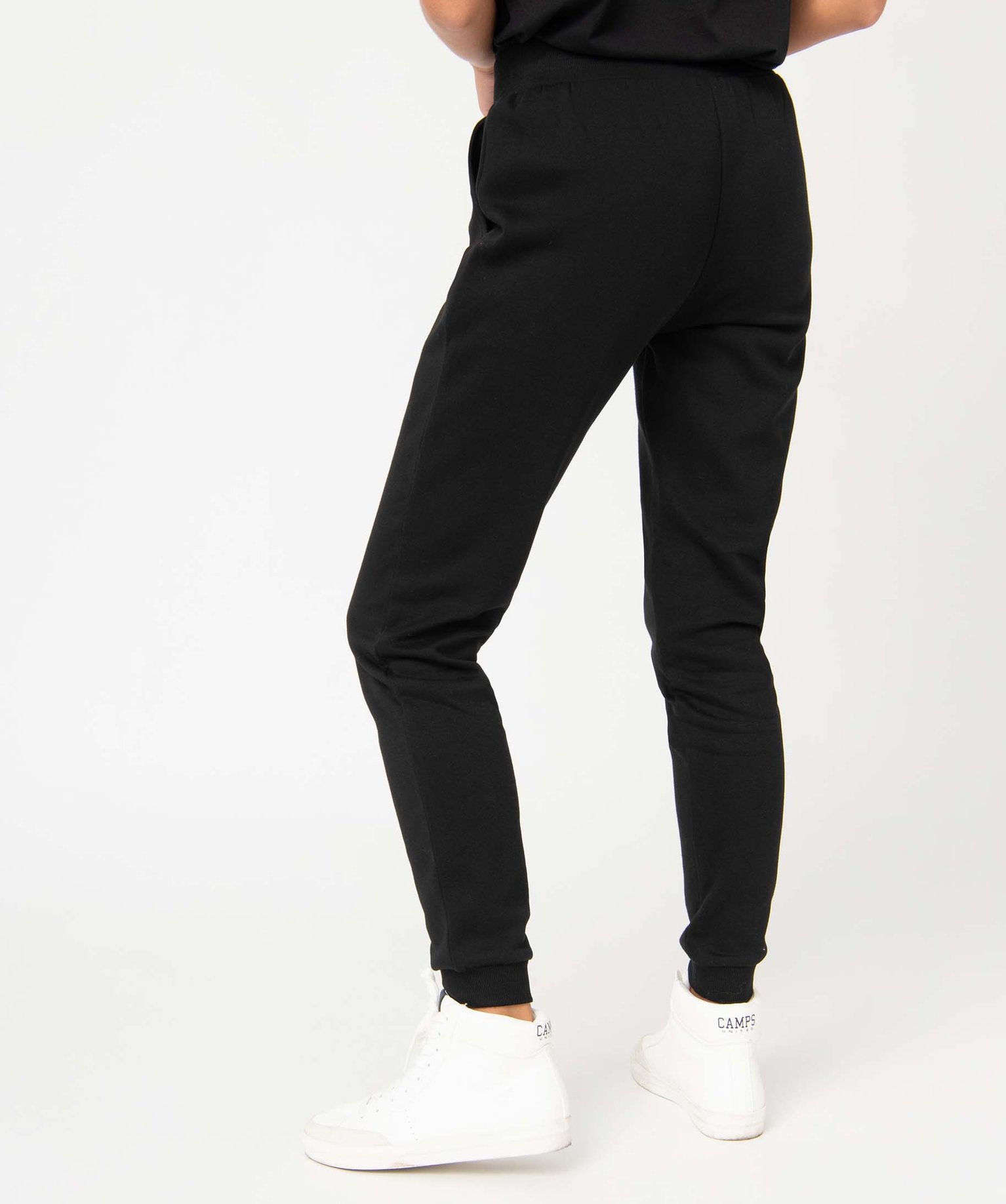 Pantalon de jogging femme molletonné noir | GEMO