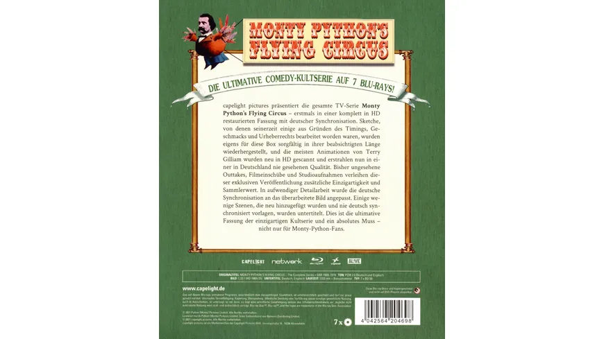 Monty Python's Flying Circus - Die komplette Serie auf Blu-Ray (Staffel 1-4)  [7 BRs]