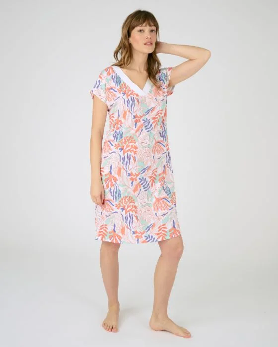 Chemise de nuit imprimée maille jersey recyclée* Climatyl