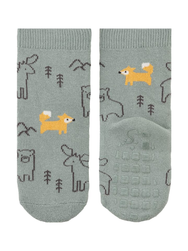 Sterntaler ABS Socken 2er-Pack Waldtiere in sattes grün günstig kaufen