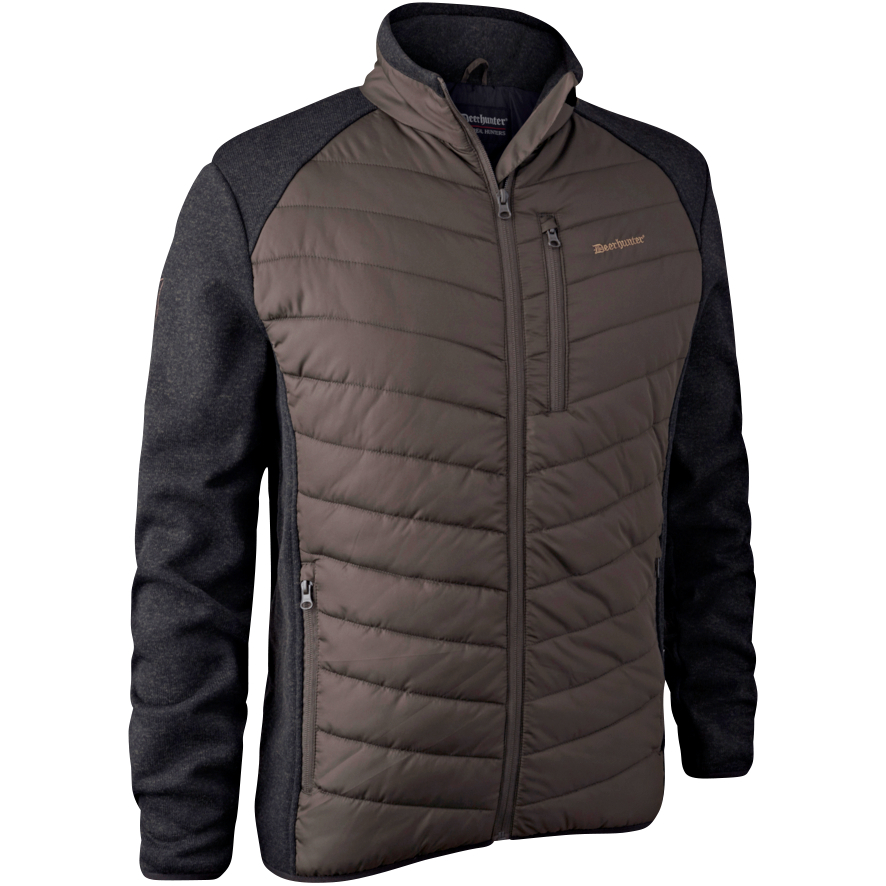 Deerhunter Herren Wattierte Jacke mit Strick (Moor)