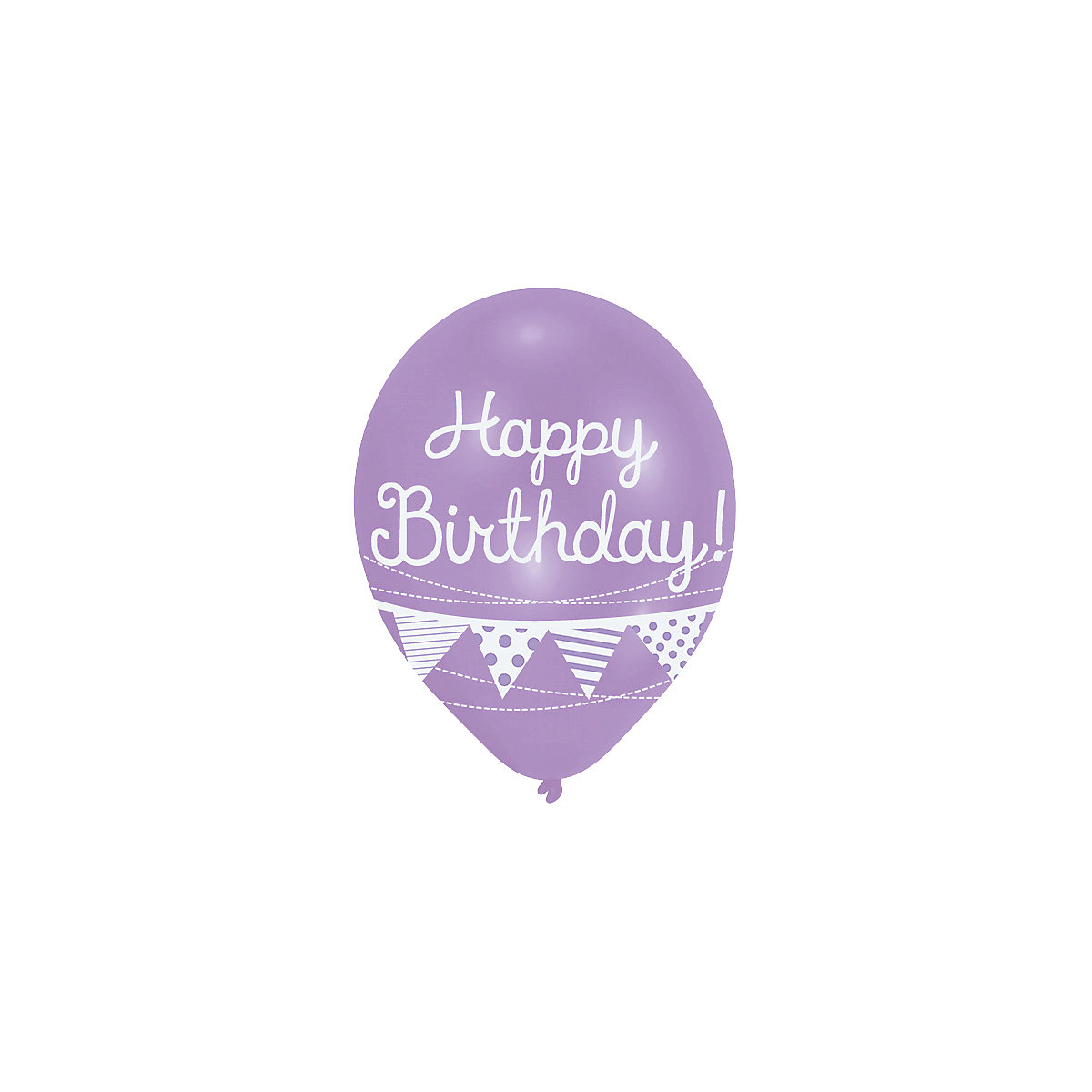 Luftballon Happy Birthday, 6 Stück
