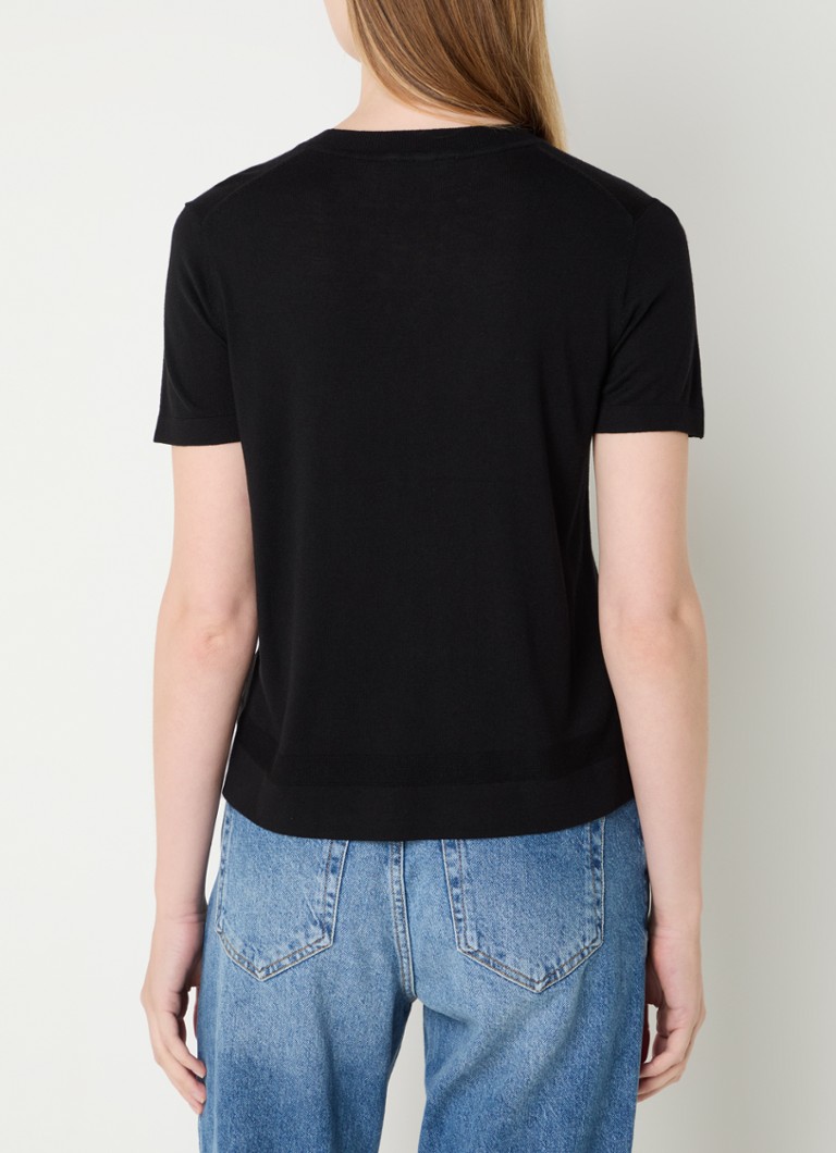 Benetton Fine-knit top in silk blend