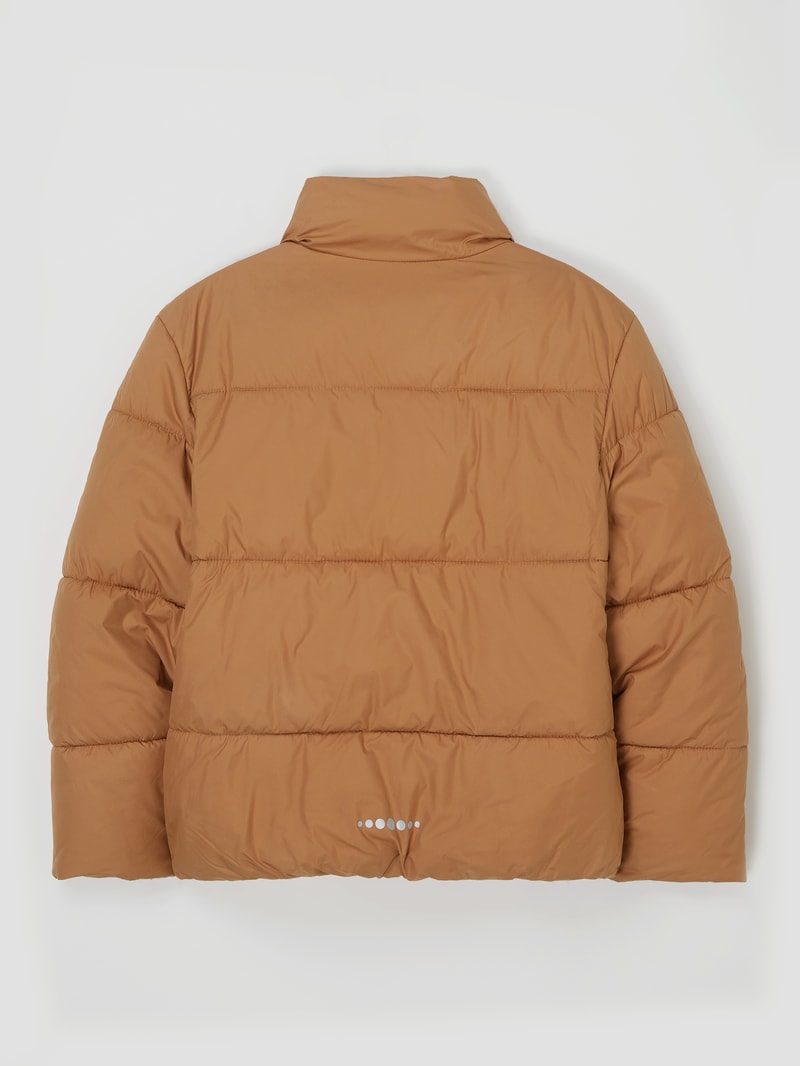 Steppjacke mit Fleecefutter in camel