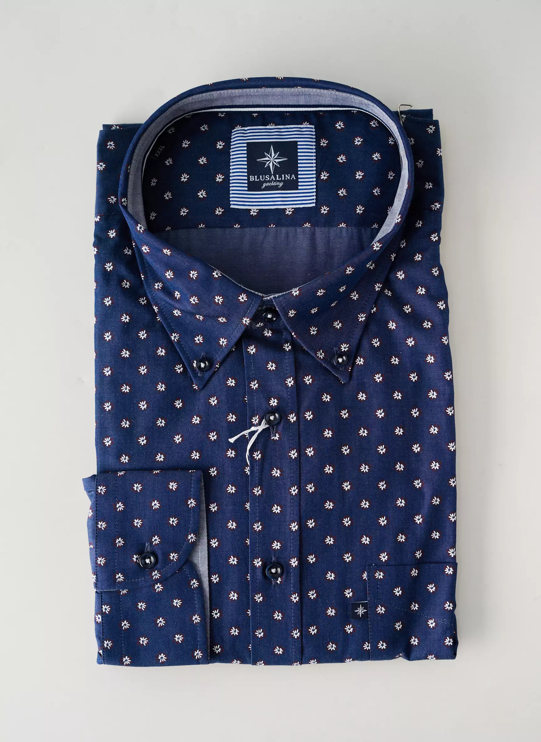 Blusalina Manches Longues Homme couleur bleu