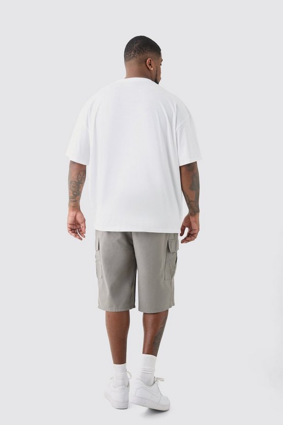Plus weißes T-Shirt mit Renaissance Print