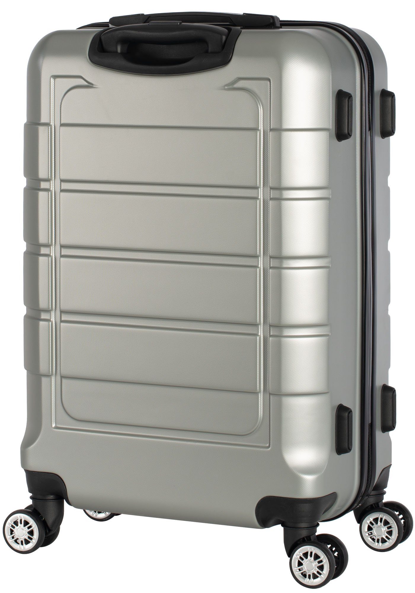 Cahoon Hartschalen-Trolley Koffer Hartschalenkoffer Trolley 4-Rollen Reisekoffer / 68 Liter = mittlere Größe, 4 Rollen