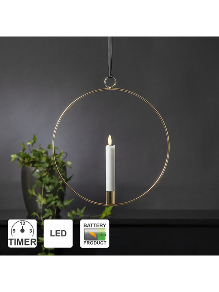 STAR Trading LED Lichterkranz 'Flamme Ring', gold, 30cm günstig kaufen onesize