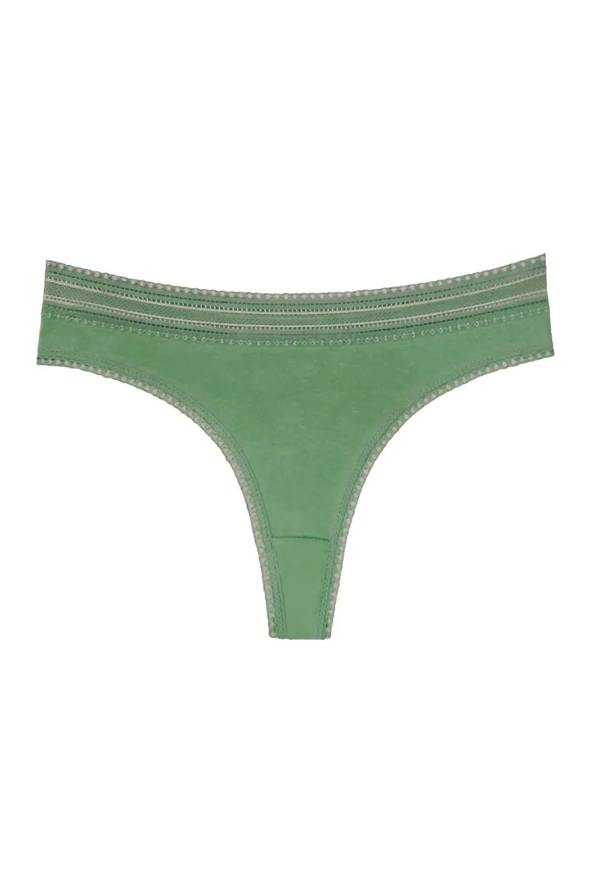 Sensu  Damen-Tangas aus elastischer Baumwolle mit Spitze, 5er-Pack-Set – Kts2082