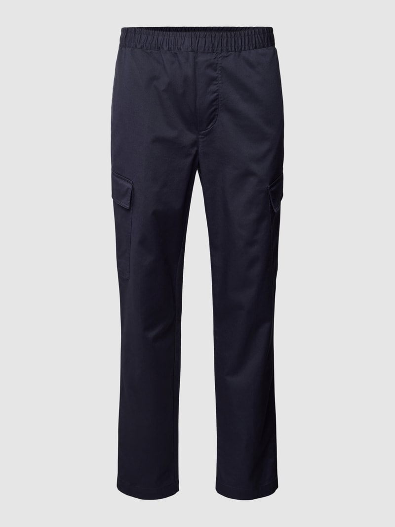 Stoffhose mit elastischem Bund Modell 'RAAMEO' in marineblau