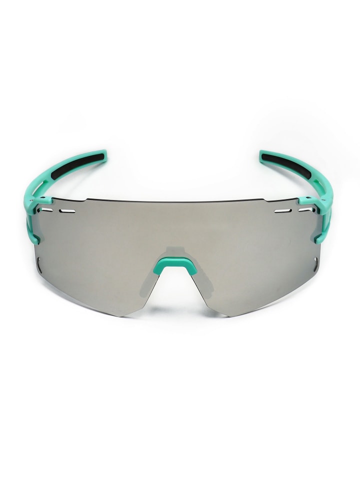 YEAZ SUNCRUISE Sport-Sonnenbrille Grün in grün / silber günstig kaufen onesize