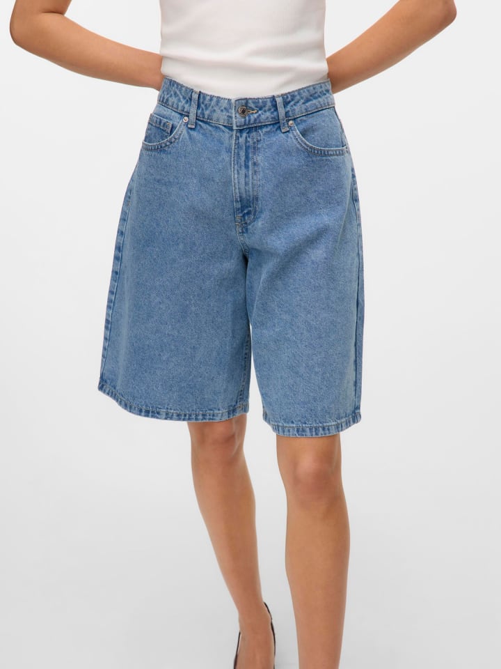 Vero Moda Jeans-Shorts in Light Blue Denim günstig kaufen