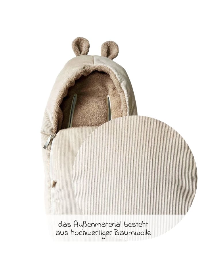 Kaiser Fleece-Fußsack Hima für Babyschalen & Babywannen in braun günstig kaufen onesize
