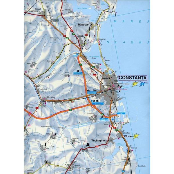 FuB Bulgarisch Rumänische Schwarzmeerküste 1 : 150 000 - Straßenkarte