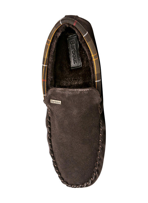 Barbour, Hausschuhe, Lammfell, dunkelbraun