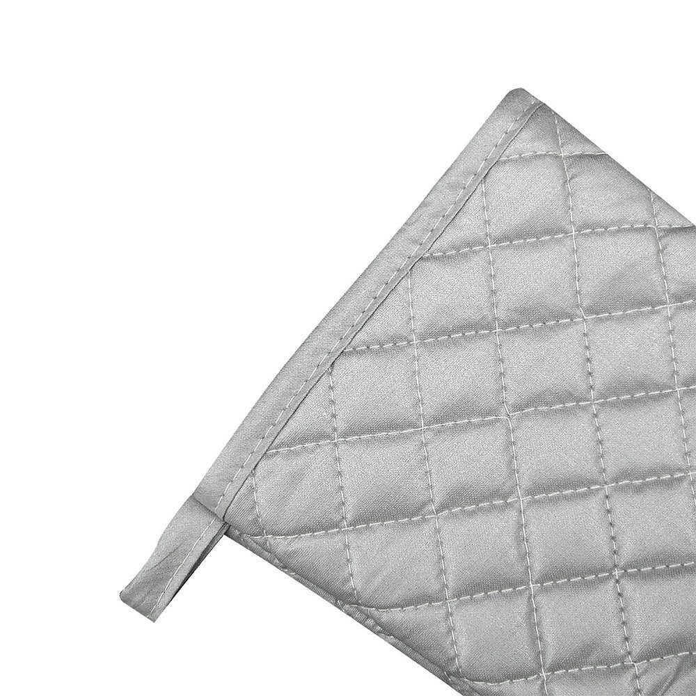 Zimtky Topflappen Mikrowellenofen isolierende Handschuhe aus Silberstoff