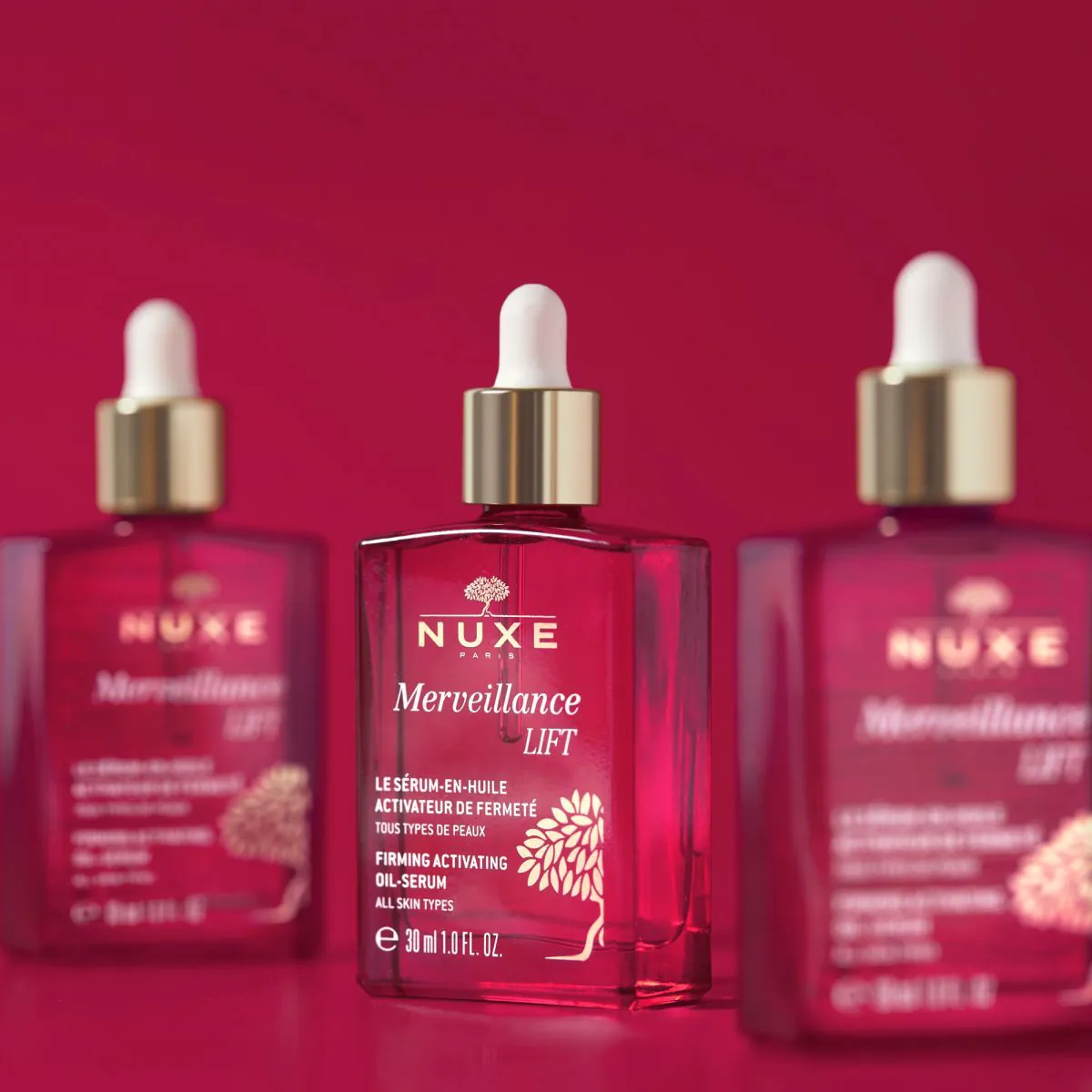 „Nuxe Merveillance Lift Oil“ stangrinamasis serumas