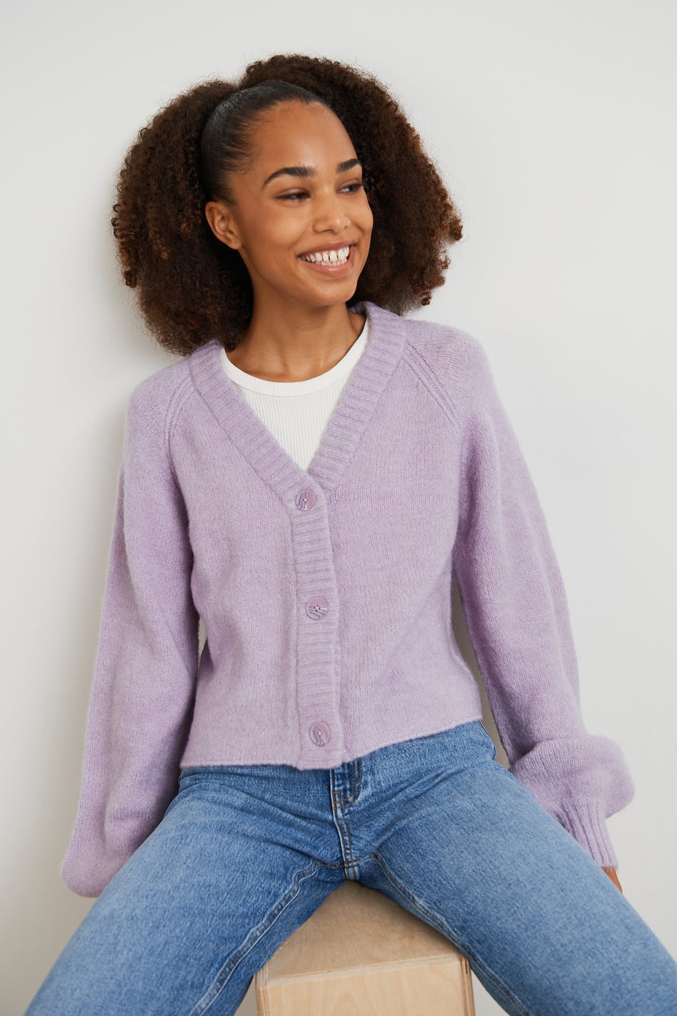 S knitted cardigan
