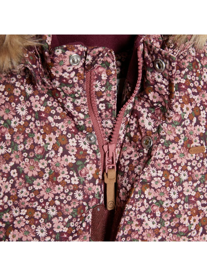 Minymo Schneeoverall 162144KW Schneeanzug mit Kapuze und Fußschlafen in Rosa günstig kaufen