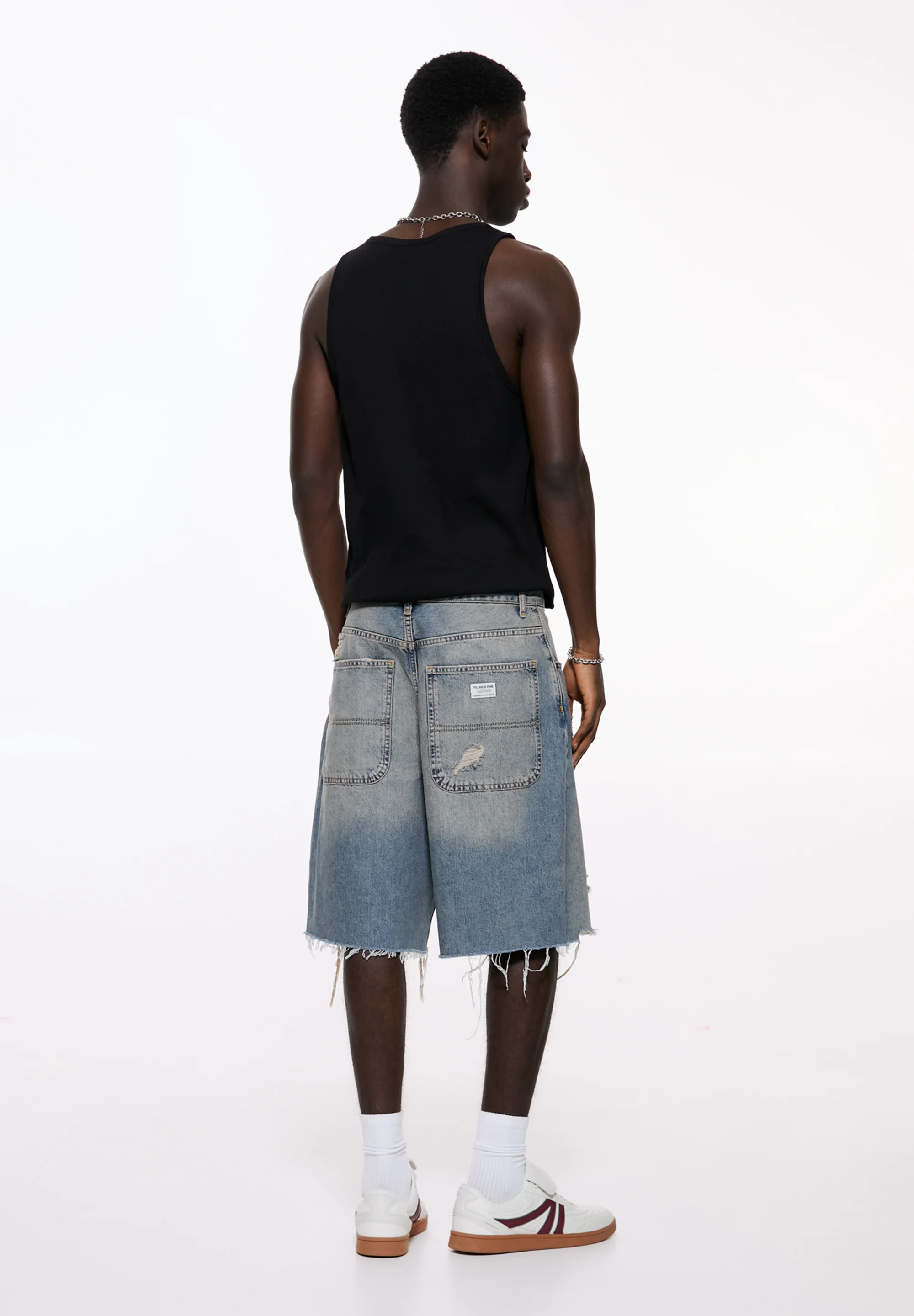Bermudas skater de Pull&Bear - Pantalones cortos vaqueros