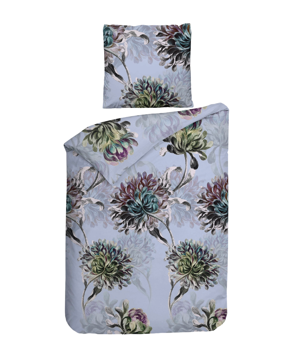 Zo!Home Flanell Bettwäsche Bing Frost Blue 135 x 200 cm