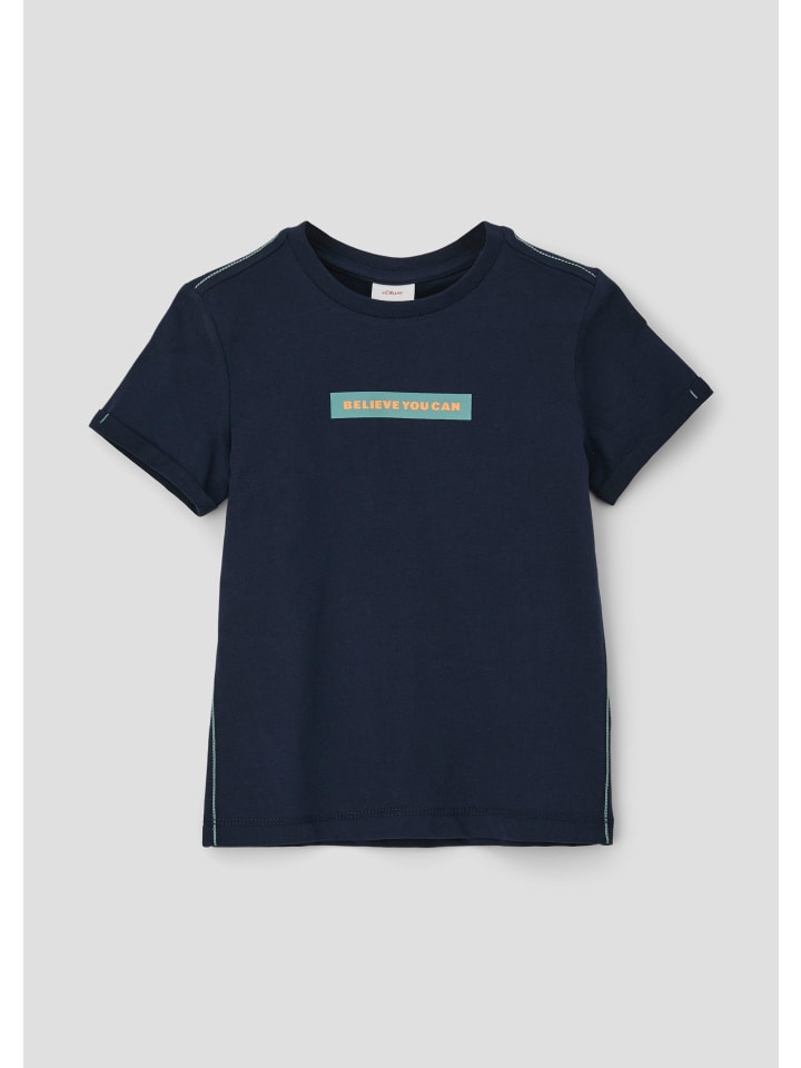 s.Oliver T-Shirt kurzarm in Blau günstig kaufen