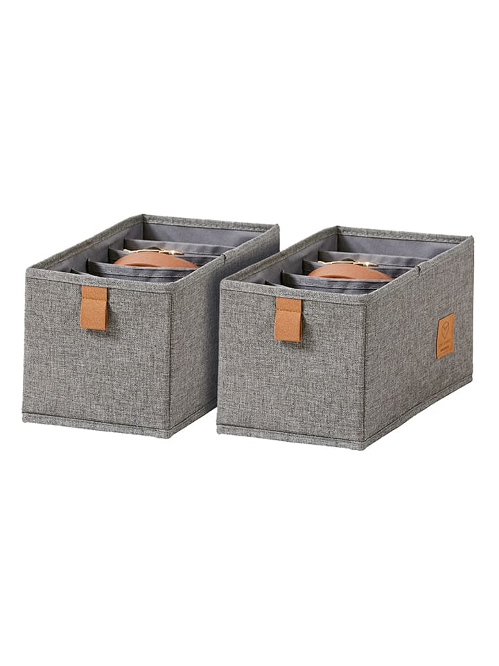 STORE IT 2er-Set: Organizer in Grau - (B)30 x (H)15 x (T)15 cm günstig kaufen onesize